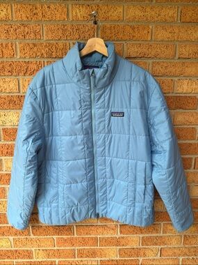 Patagonia NWT Women's Light Gust Jacket Large Blue Puffer Fall Weather!